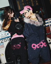 Tuta Sportiva con Paillettes e Cappuccio - Streetwear Luxury