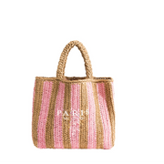 Borsa Paglia Raffia Luxury - Tote Intrecciata Grande Capacità
