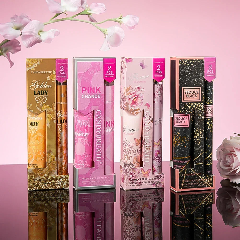 Set regalo di profumi, spray corpo con fragranza duratura, lozione corpo e profumo, regalo di profumi da donna