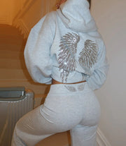 Felpa con Cappuccio: "Angel Wings"