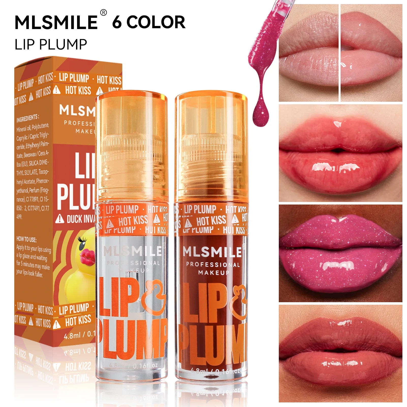 ML SMILE Lip Plumper Volumizzante Effetto Acido Ialuronico