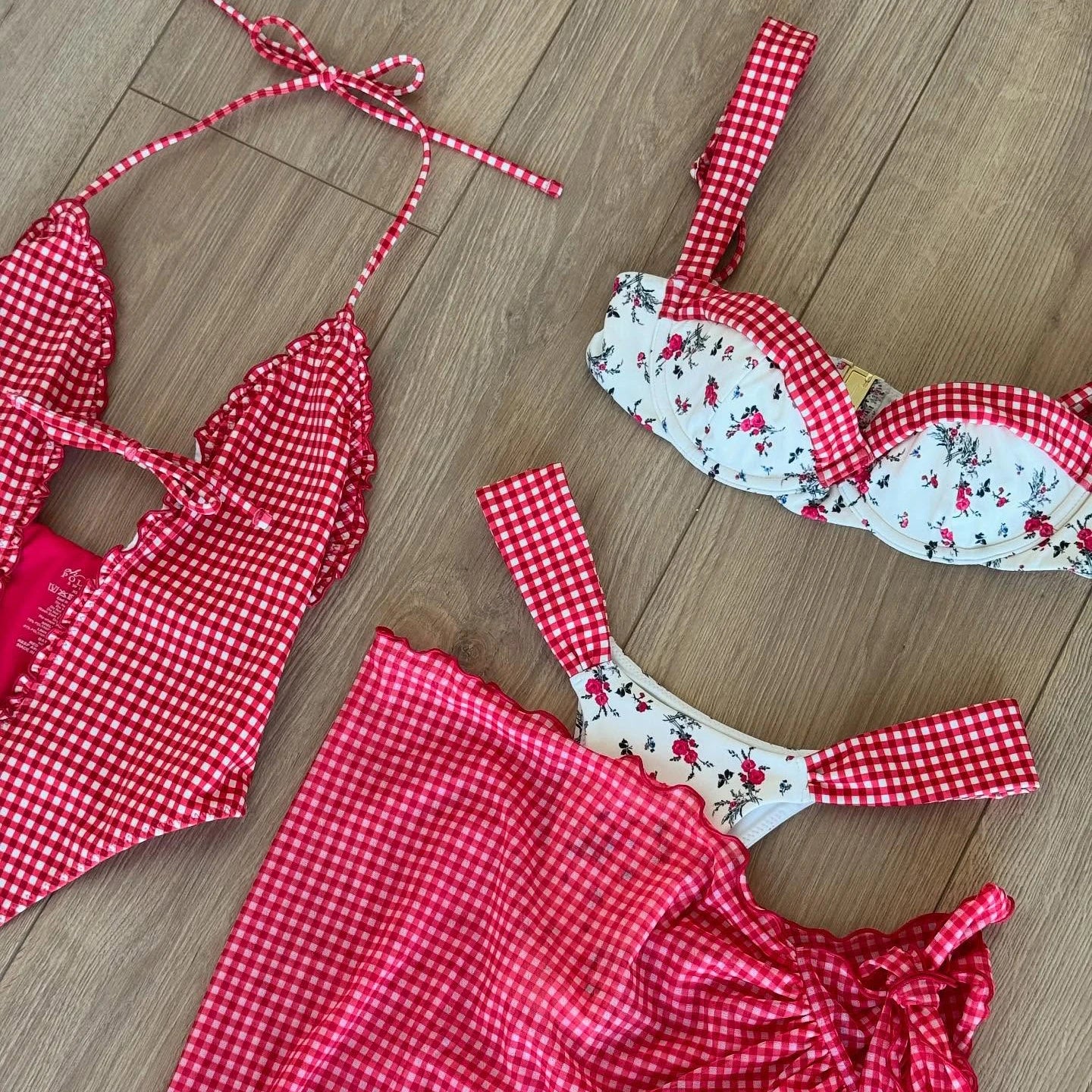 Bikini Floreale 2026 Push Up Bandeau - Costume Mare Sexy