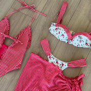 Bikini Floreale 2026 Push Up Bandeau - Costume Mare Sexy