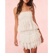 Gonna Ruffle Bianca a Balze - Gonna Elegante Primavera Estate