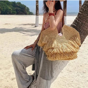 Borsa Tote Intrecciata Paglia Donna - Designer Luxury Beach Bag