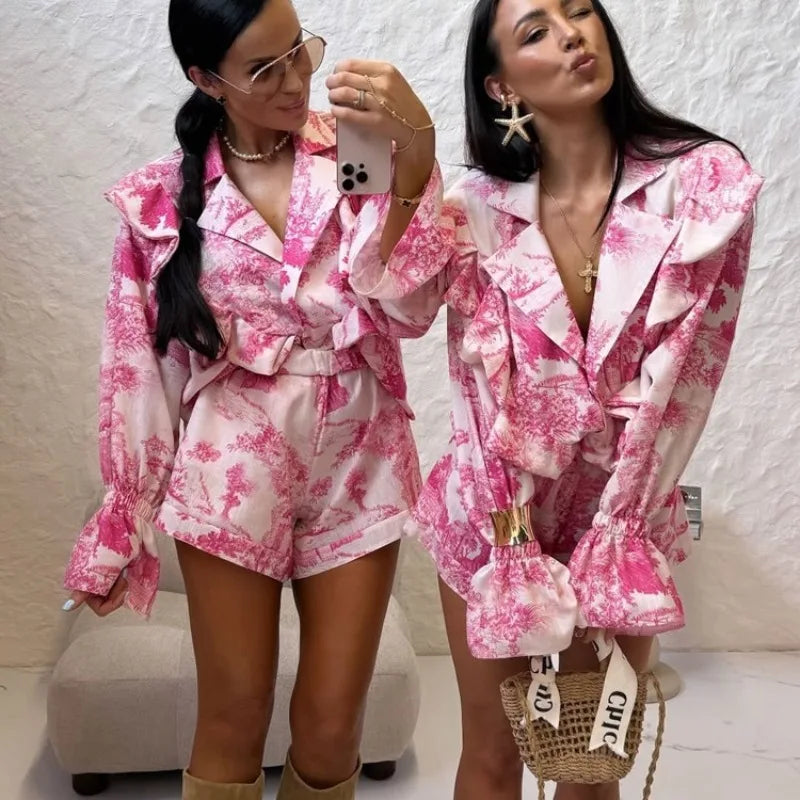 Coordinato con stile toile de jouy