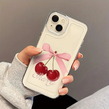 Cover Cherry per Iphone iPhone 16 12 13 mini 11 14 15 Pro Max Xs XR 8 Plus