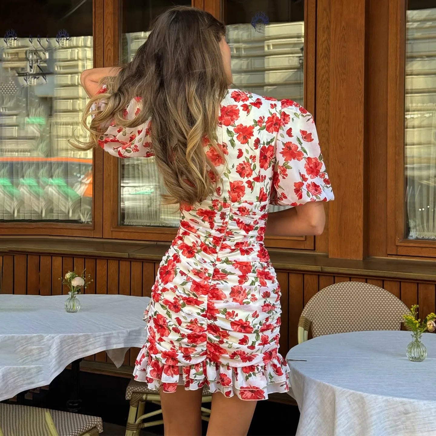 Abito Corto Maniche Sbuffanti 2026