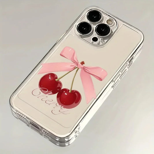 Cover Cherry per Iphone iPhone 16 12 13 mini 11 14 15 Pro Max Xs XR 8 Plus
