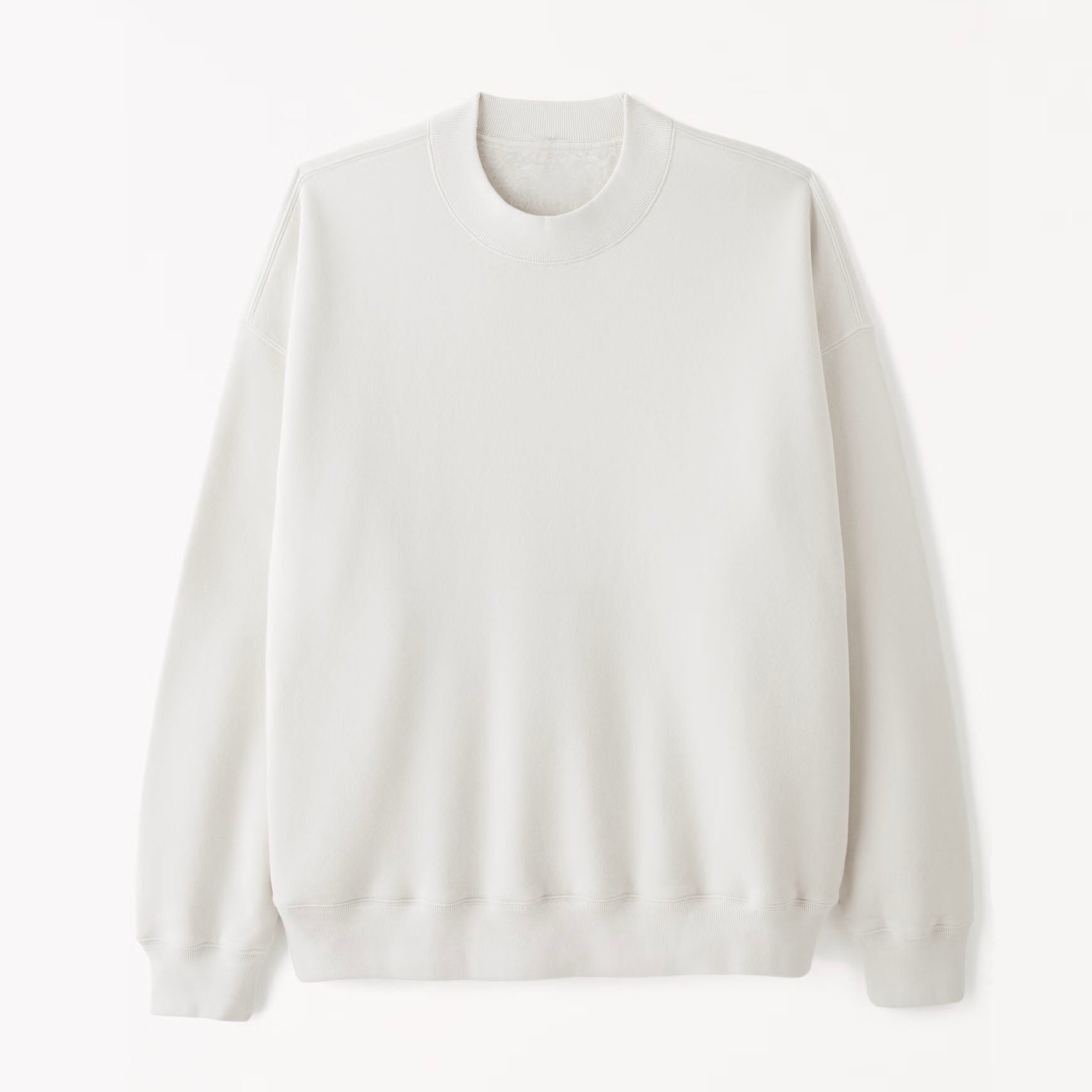 Felpa girocollo unisex in pile pesante
